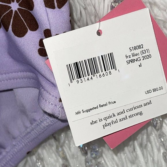 NEW Kate Spade NY Bikini Set Floral Scalloped XL - Picture 9 of 12